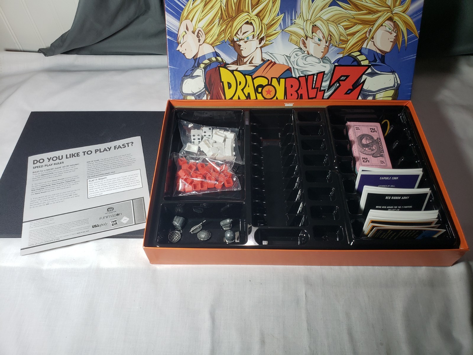 Monopoly Dragon Ball-Z Super Universe Survival Edition Board Game Complete Nice