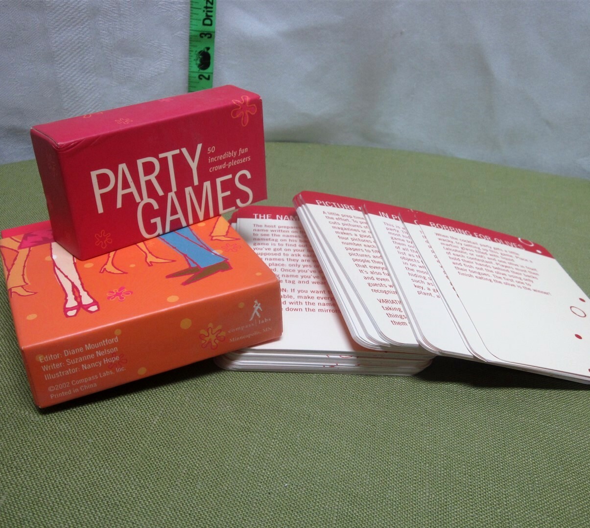 PARTY GAMES card set 50 Incredibly Fun Crowd Pleasers 2002 mixers Charades