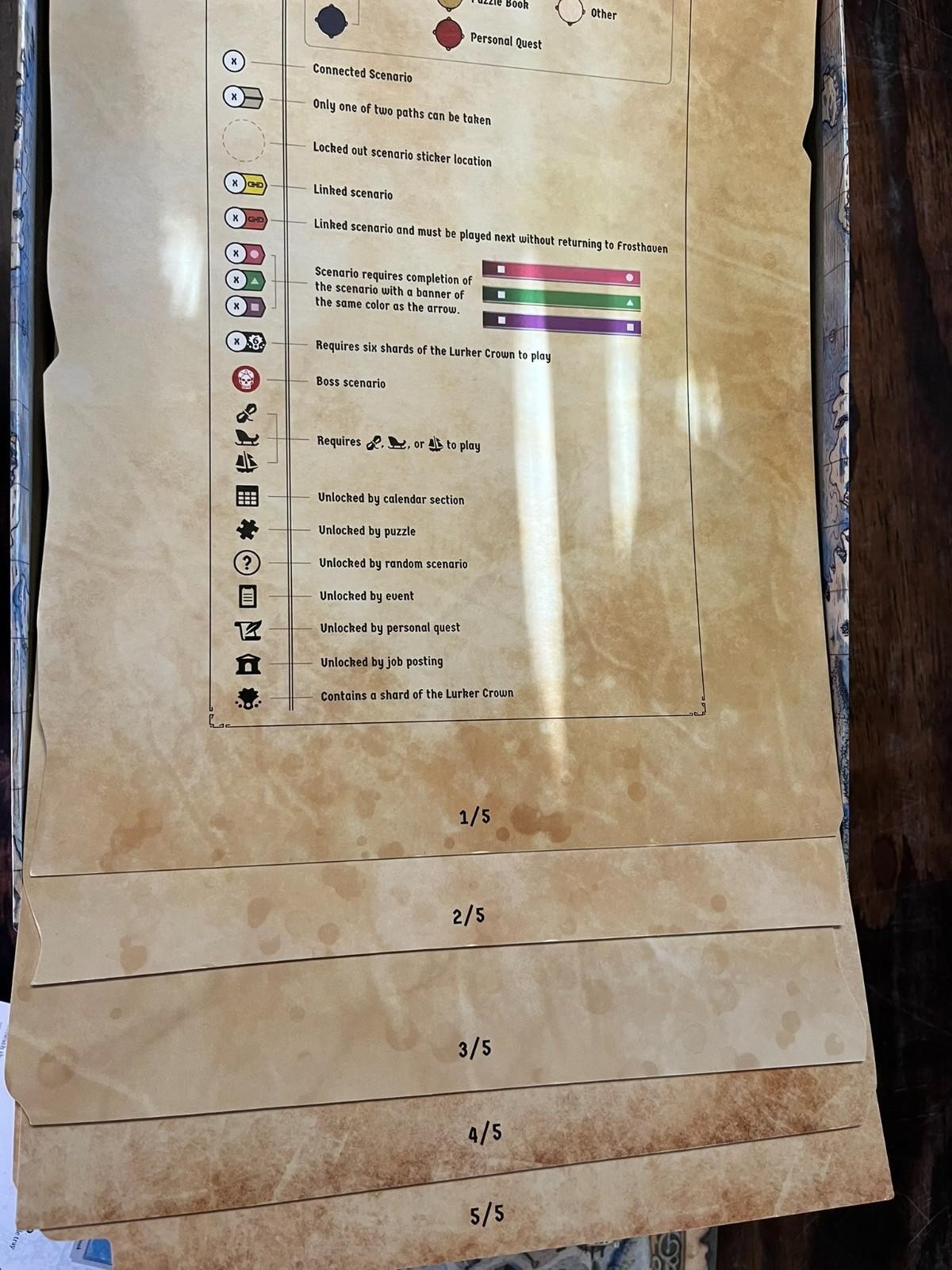 Frosthaven Board Game – Complete and Unpunched
