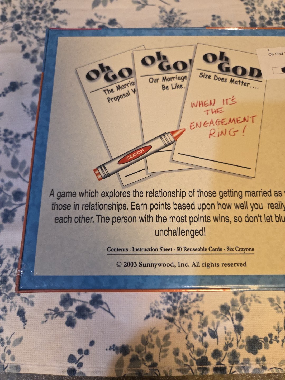 Sterling Games- A Party Game. Oh God You’re Getting Married. Brand New Sealed