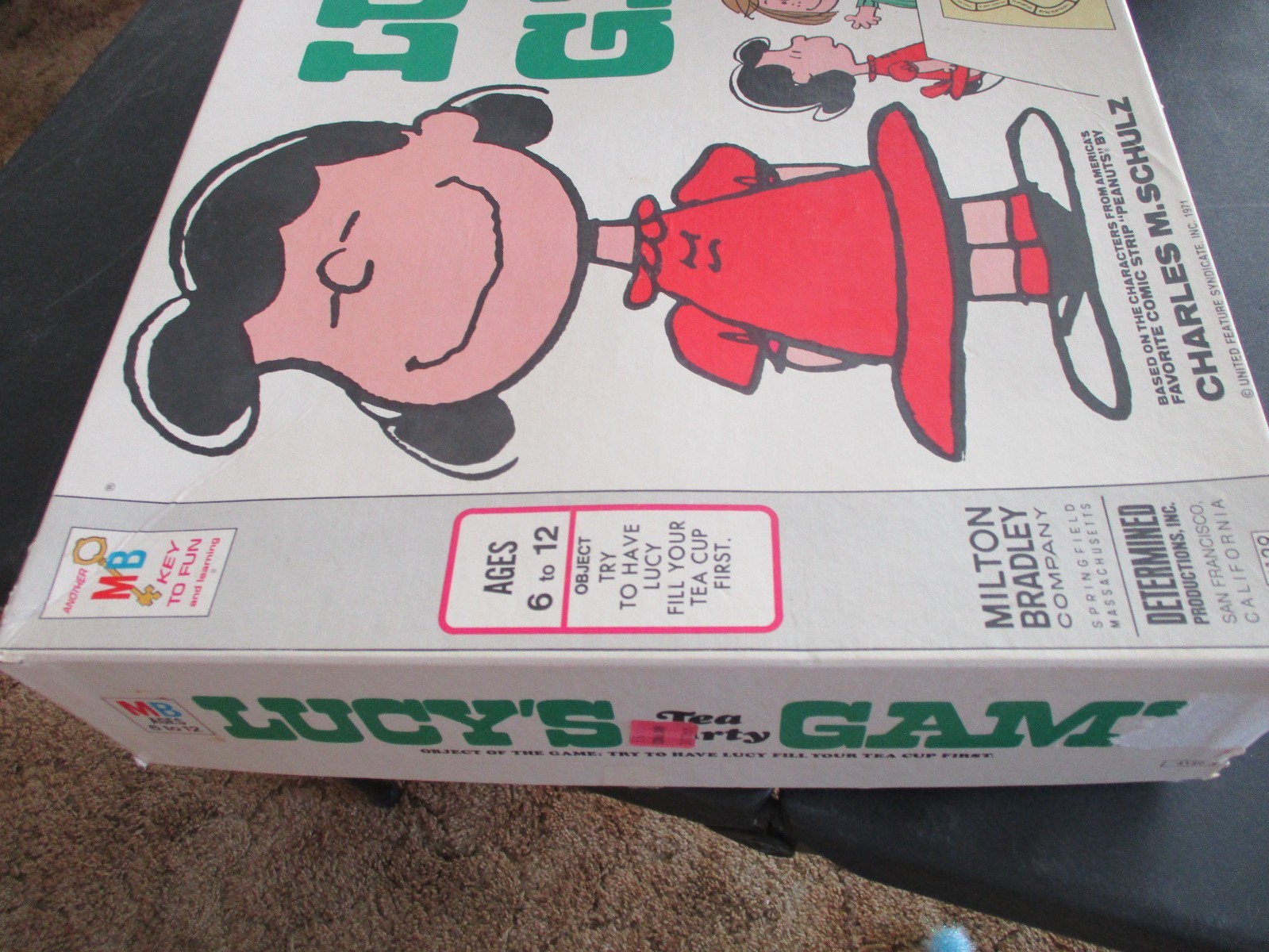 Vintage 1971 Peanuts Lucy’s Tea Party Game Milton Bradley 4129 Missing 4 sugars