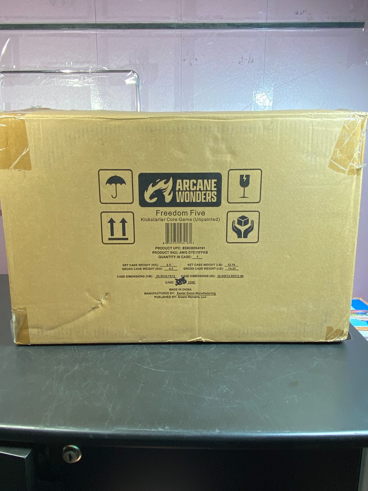 Arcane Wonders core game unpainted Freedom Five Kickstarter Board Game new boxed