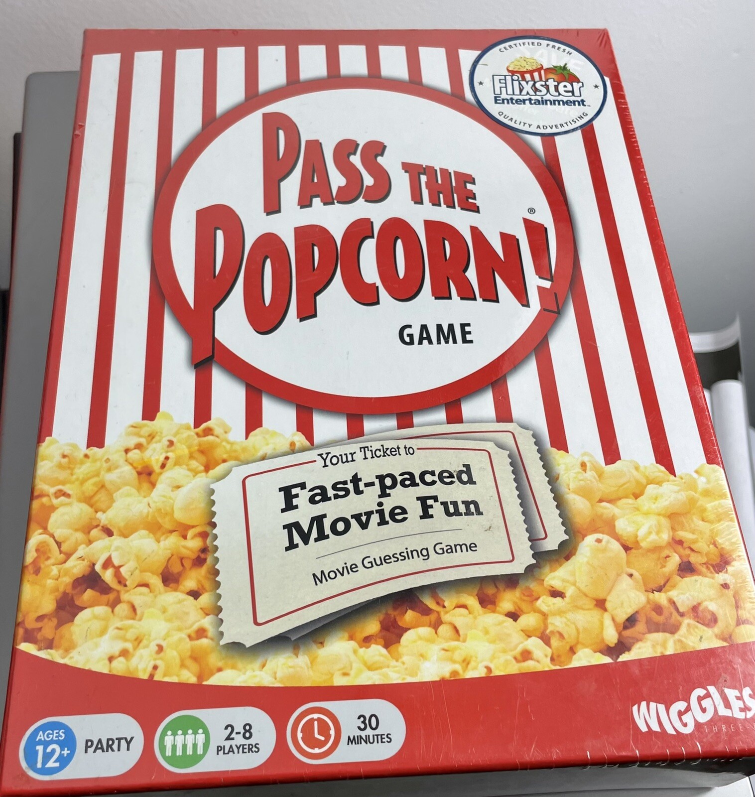 Pass The Popcorn Game Movie Trivia Family Party Game Sealed Fast Paced Fun