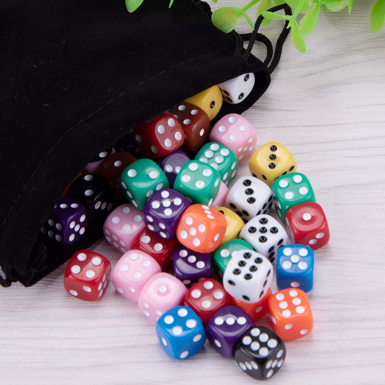 100 Pcs 12mm Game Dice Set – 6-Sided Round Corner Dice for Tenzi, Farkle, Yahtze