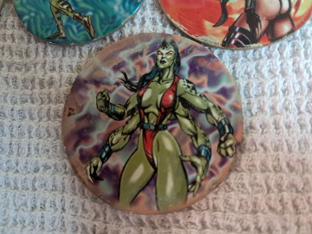 1995 Mortal Kombat Dunkin Super Cap Tazos Caps Chip Chips Vintage