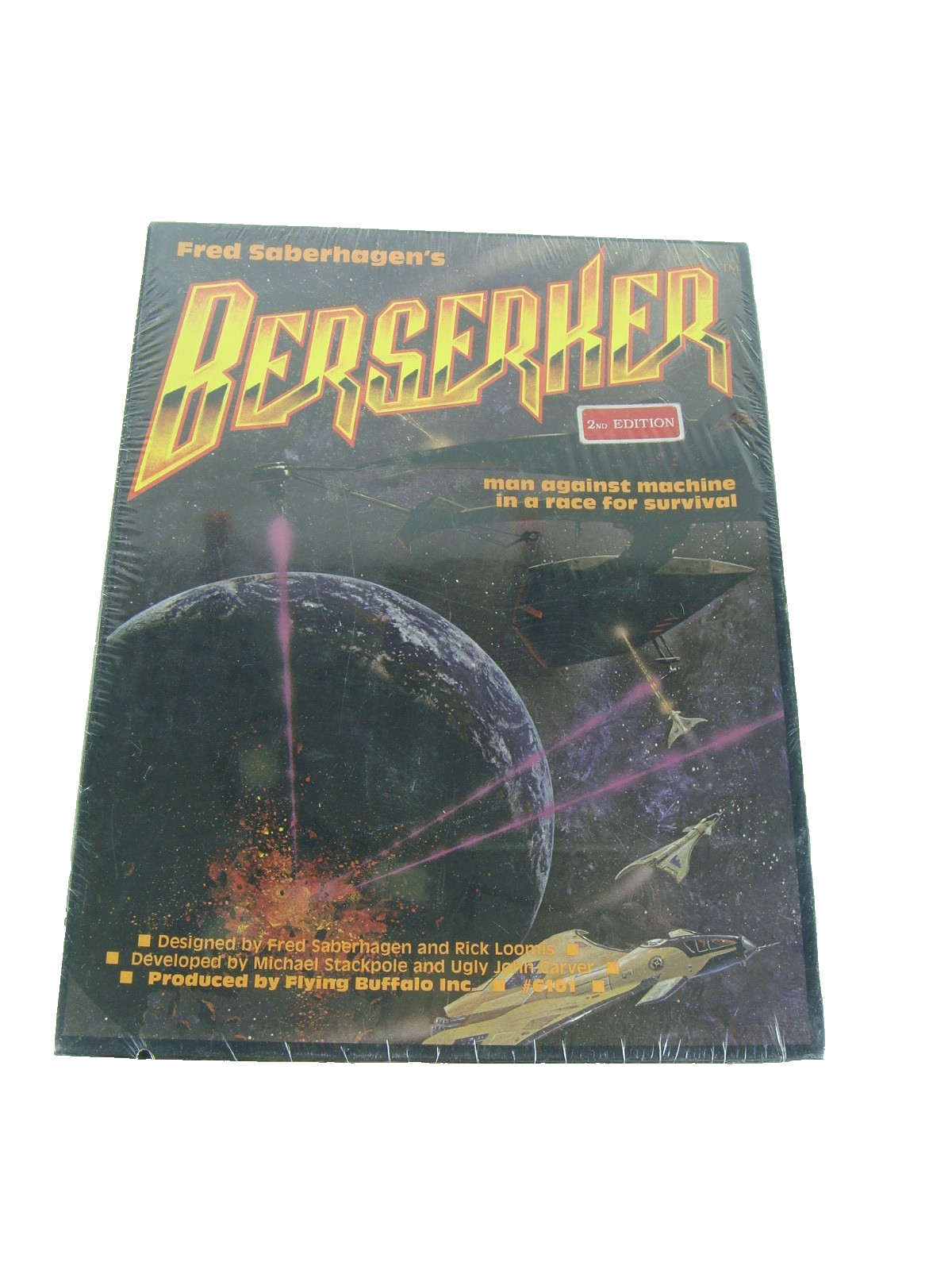 Fred Saberhagen’s BERSERKER Sci-Fi Board Game Flying Buffalo 2 Edition SEALED