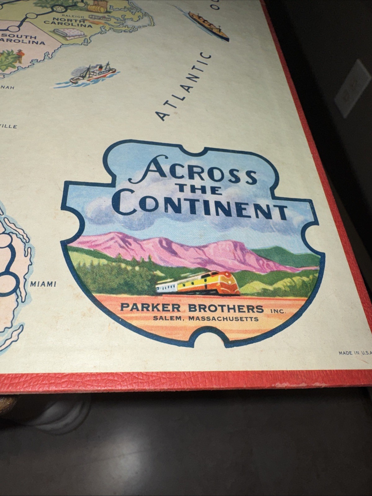 Vintage Parker Brothers Across the Continent Board Game Complete