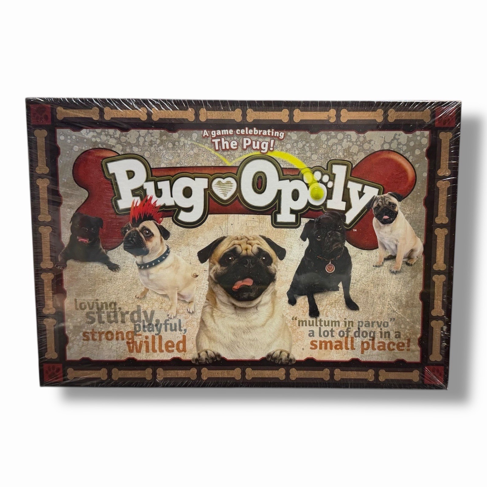 Pug Opoly Board Game Family Pugopoly Play for 2 to 6 Players Dogs FUN!!