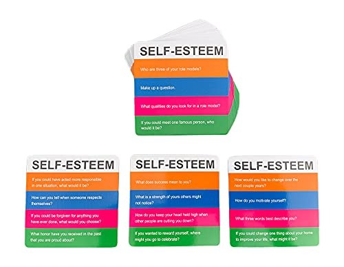 Open Spaces Totika Self Esteem Game with 48 Question Card Deck – A Game of Fun,