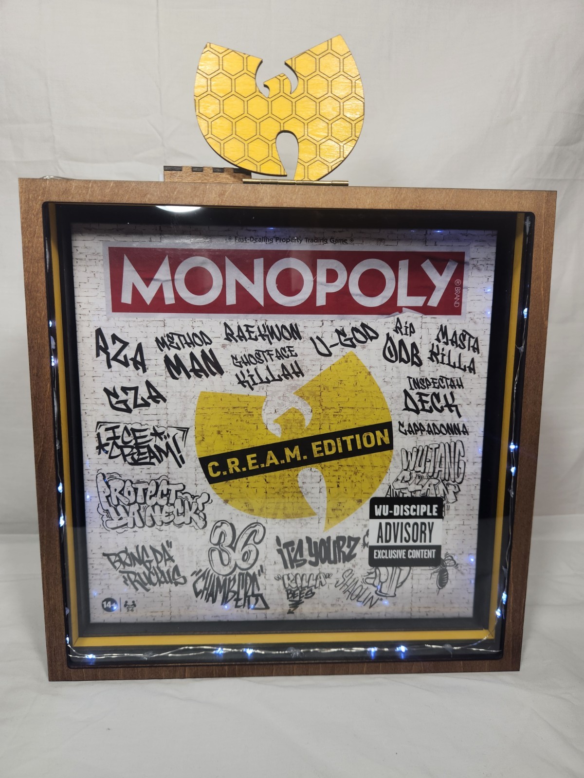 3 Piece Wu-Tang Clan Monopoly Display Case (READ DESCRIPTION DISPLAY CASE ONLY)