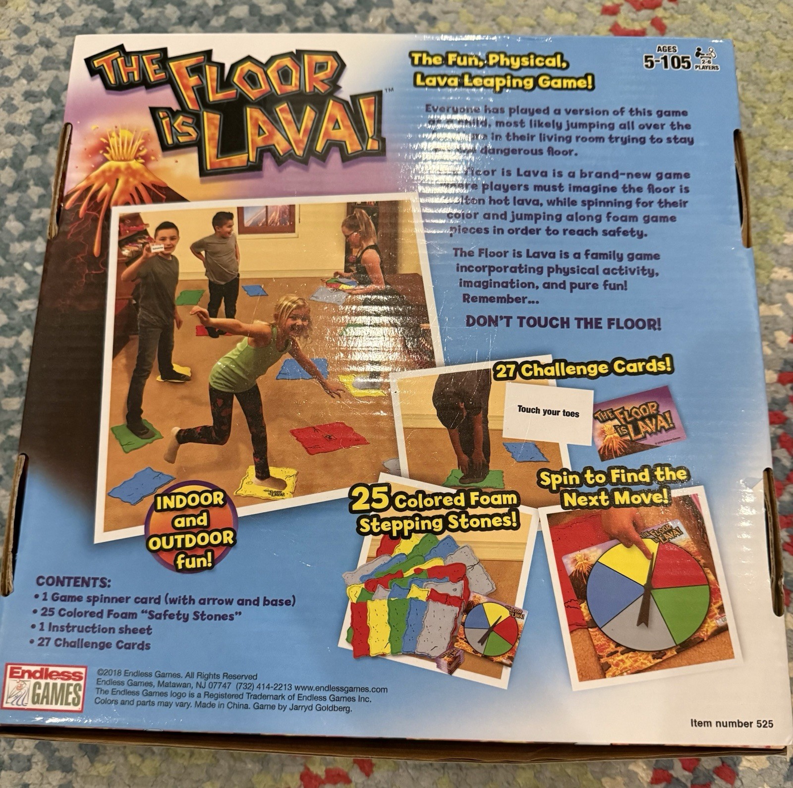 Endless Games The Floor is Lava Interactive Kids Board Game