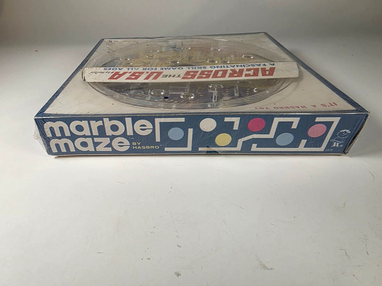 Vintage Hasbro Marble Maze Skill Game 1960’s Across the USA 11″ Sealed NOS