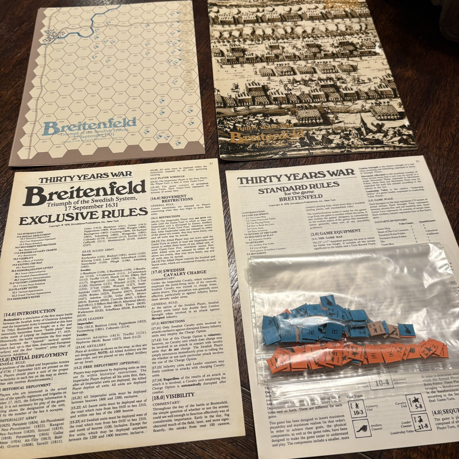 SPI 1976 Breitenfeld Triumph Swedish System Reg:Exclusive Strategy & Tactics #55