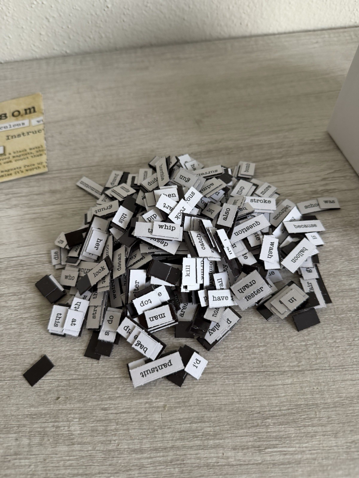 Ransom Notes Game Charty Party Word Magnets