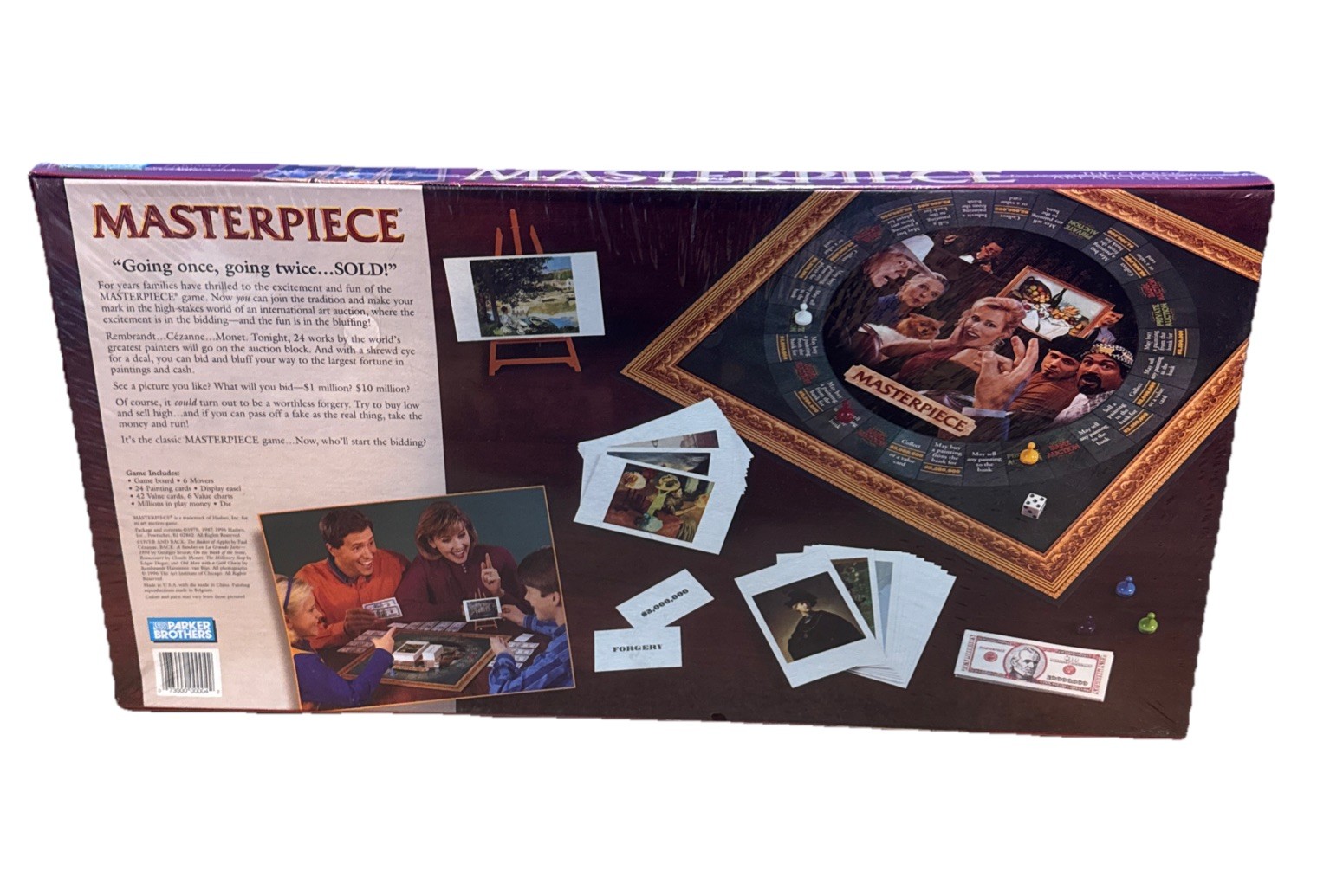 Parker Brothers Masterpiece – The Classic Art Auction Game (1996 Edition) NEW