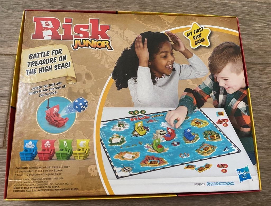 Risk Junior The Board Game My First Risk Game 2019 Hasbro Gaming 100% COMPLETE!