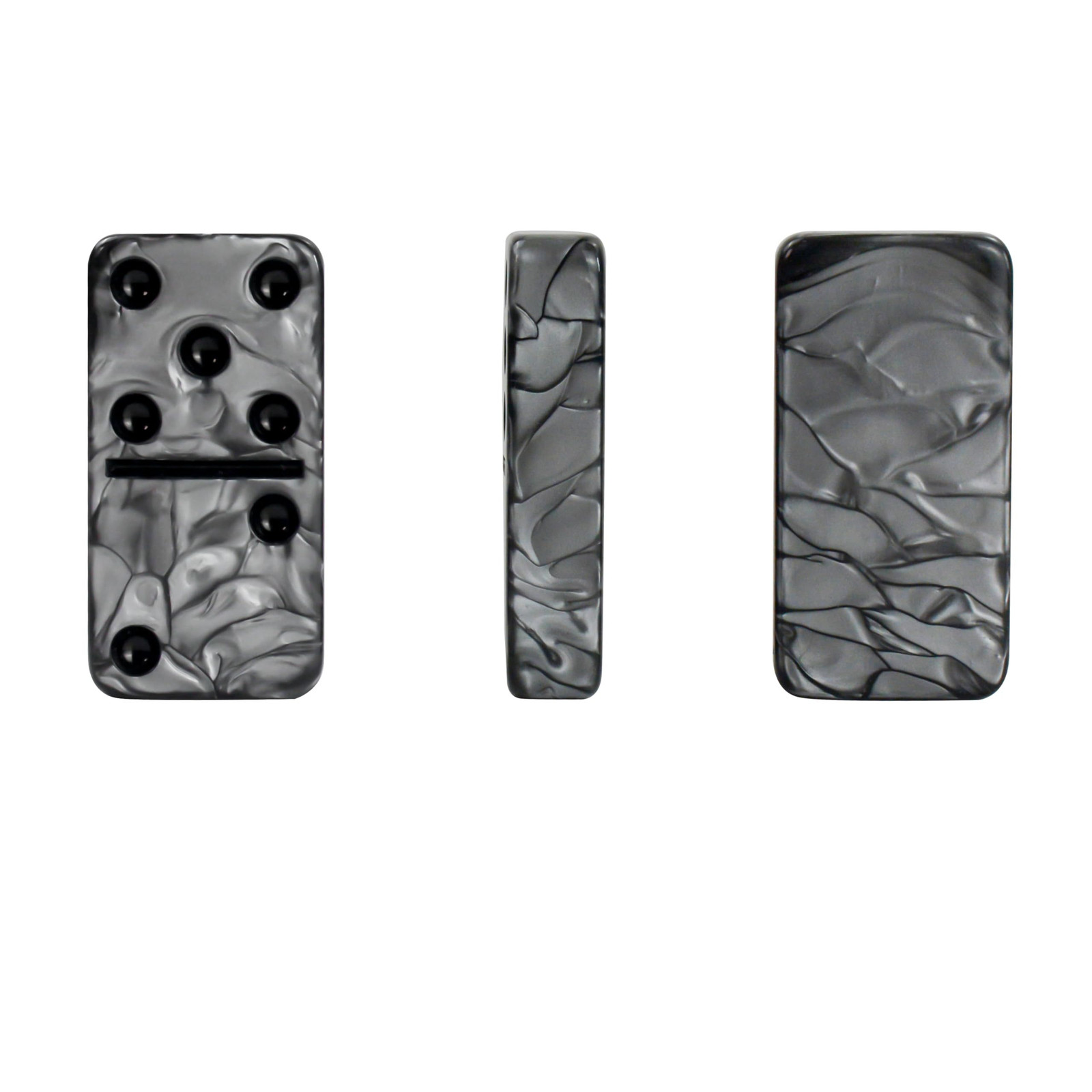 Dominos Set for Adluts – Double 6 Jumbo Domino – 11*2.2*2.76 inches, Gray