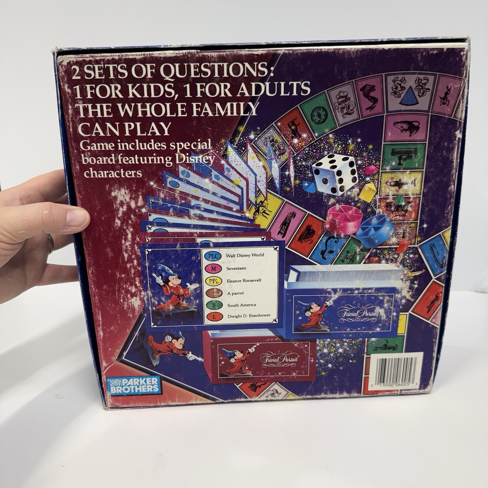 Vintage Trivial Pursuit MAGIC of DISNEY Family Edition Master Board Game 1986