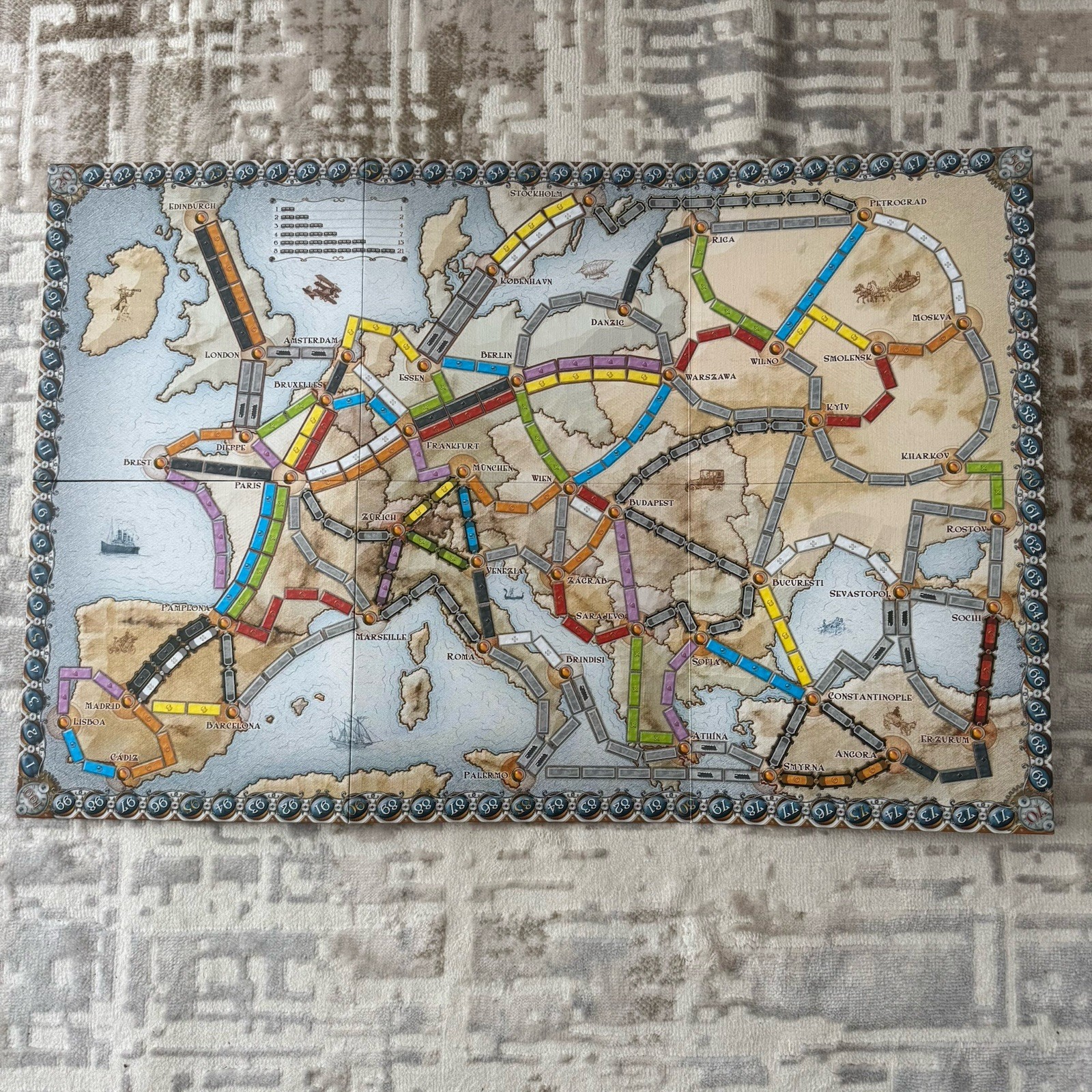 Days of Wonder Alan R. Moon Ticket To Ride Europe board game Complete