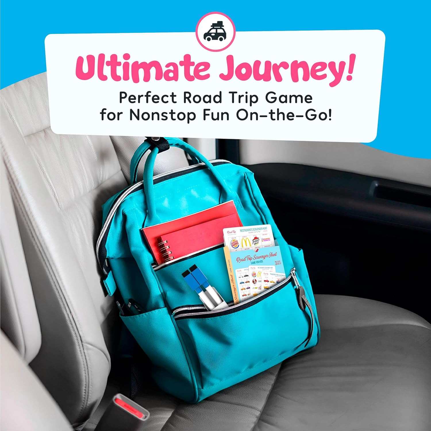 Car Bingo – Road Trip Essentials: Car Activities and Games for Kids Ages 4-8