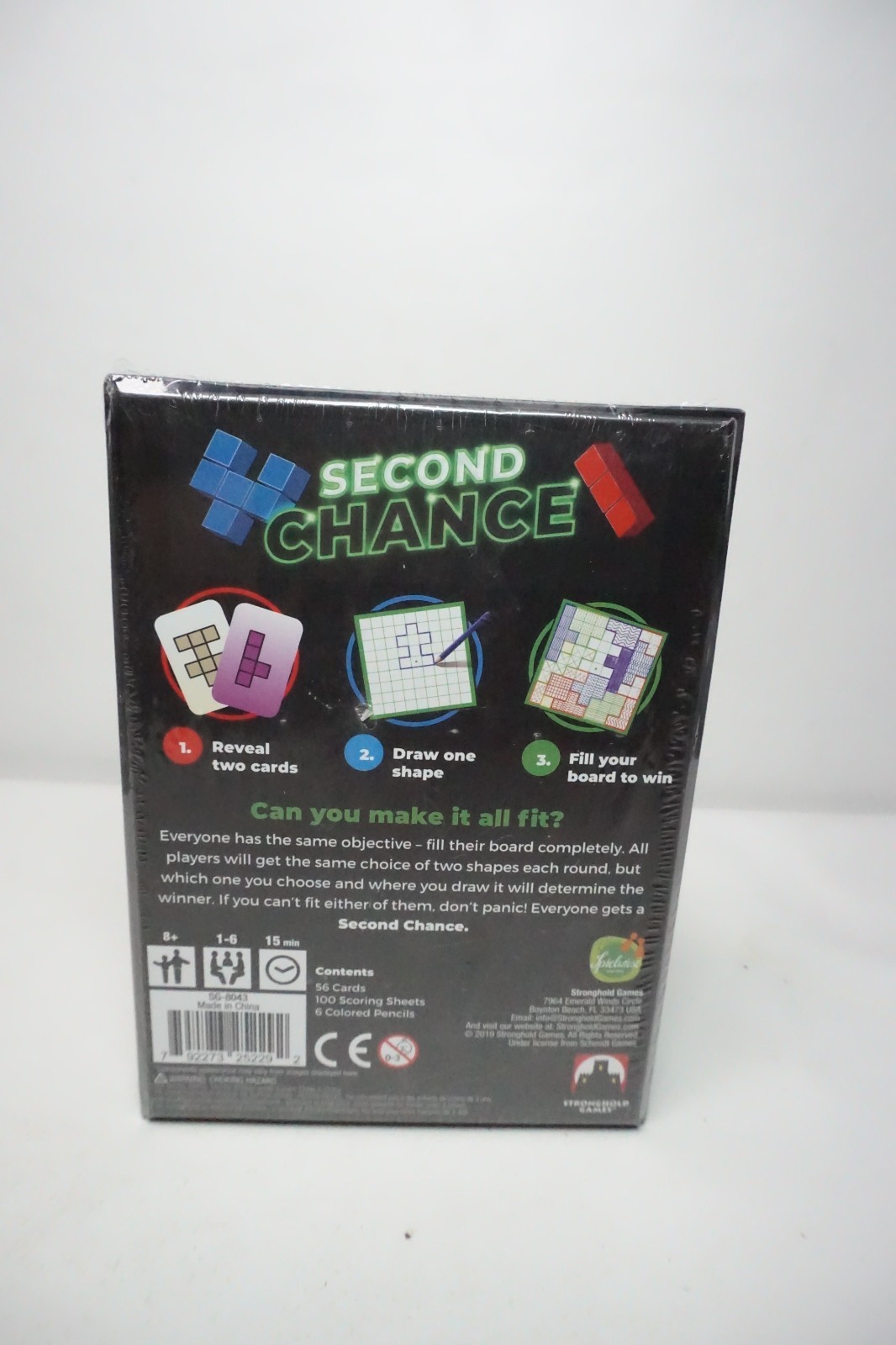Second Chance (2nd Edition) – Card Game by Stronghold Games, New & Sealed