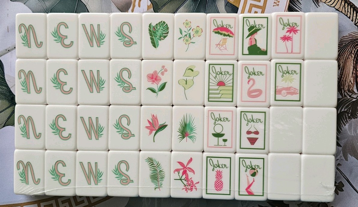 Premium Palm Royale 3 Layer Unbranded Mahjong Tiles Set 160 New