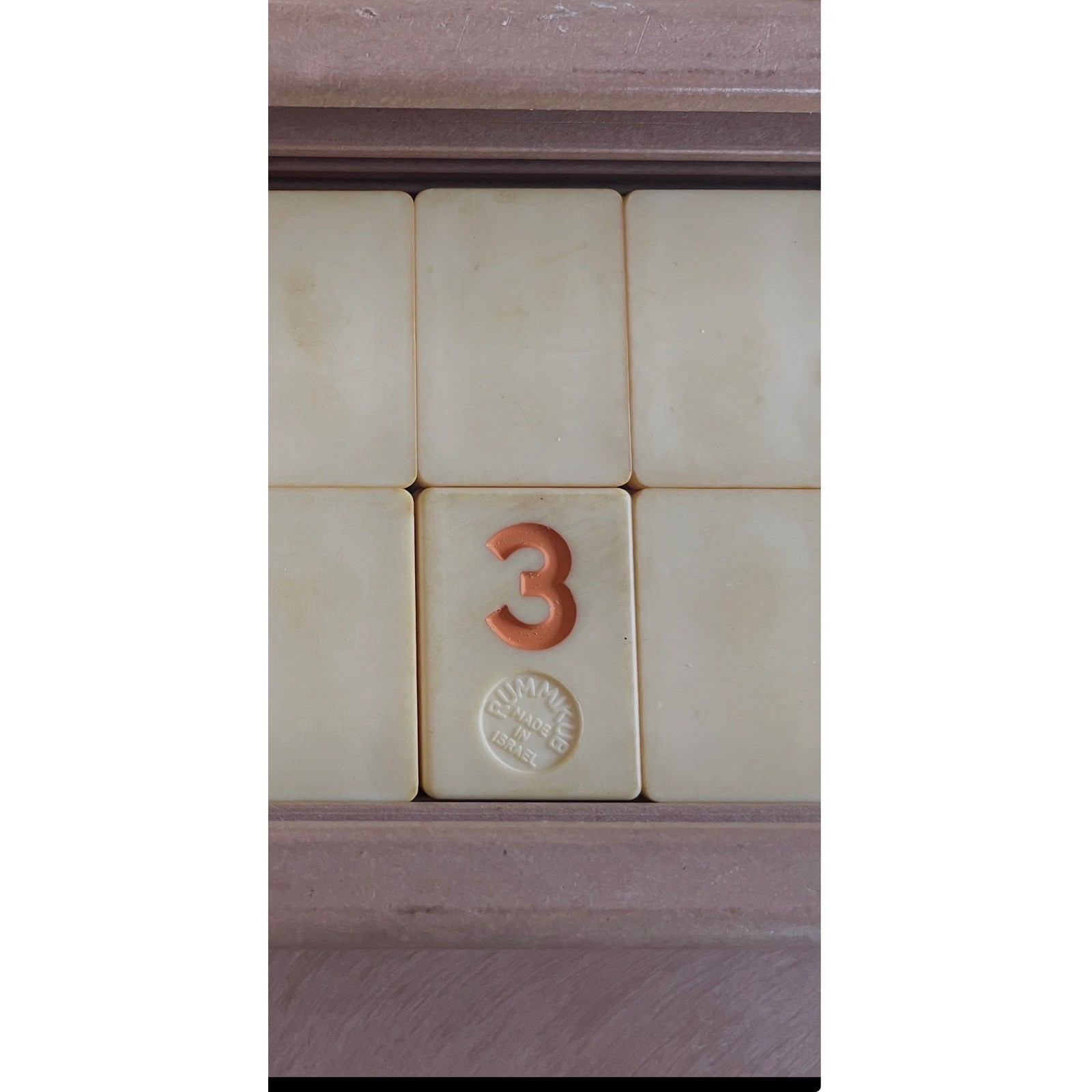 Vtg Rummikub Select Board Game – Complete Premium Tiles & Wooden Case Israel
