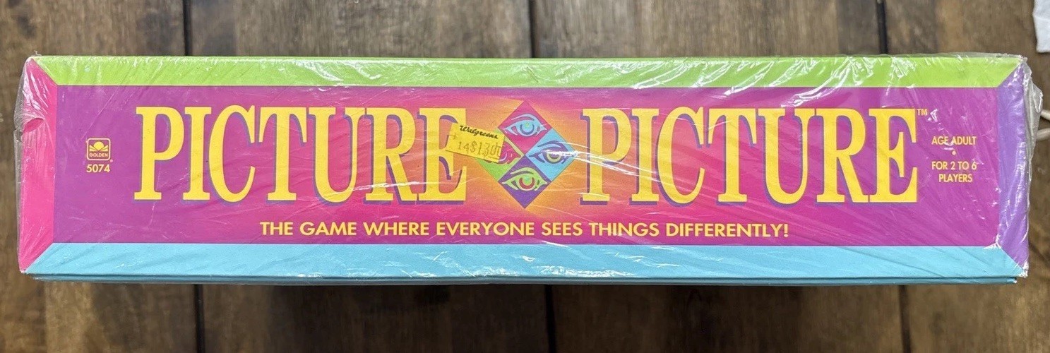 VINTAGE Picture Picture Board Game COMPLETE Golden 1992 New Sealed