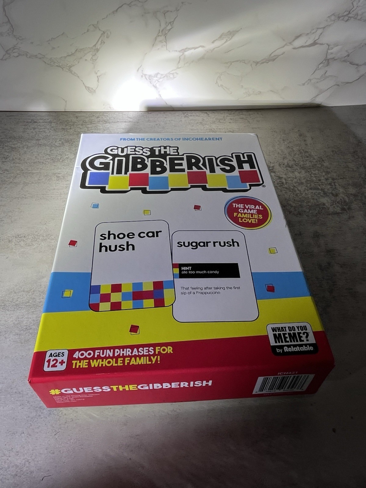 Guess the Gibberish Family Party Game Complete Ages 12+ Fun Board Game Fun