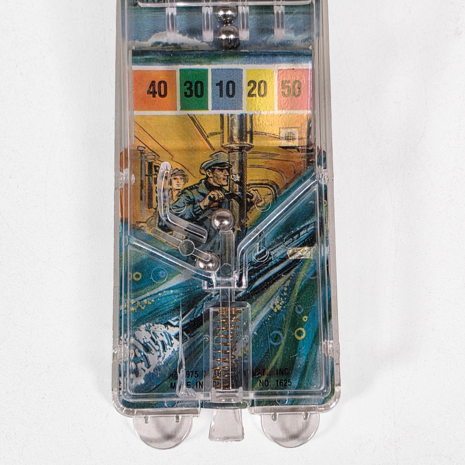 Plastic Submarine Pinball Game • Durham Industries • Hong Kong • Vintage 1975