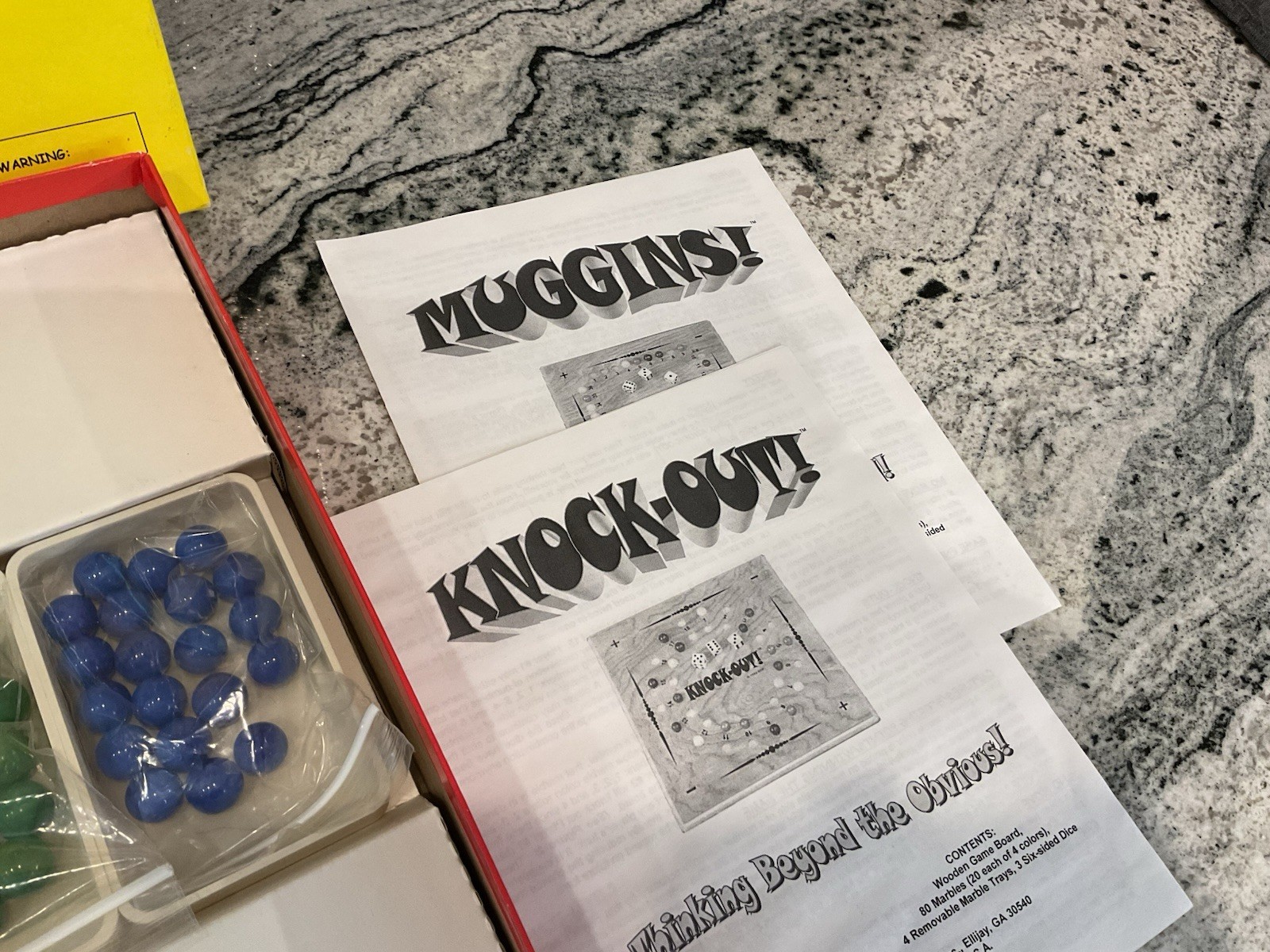 Muggins Knock-Out Reversible Wooden Board Game Math Homeschool Mensa 1990