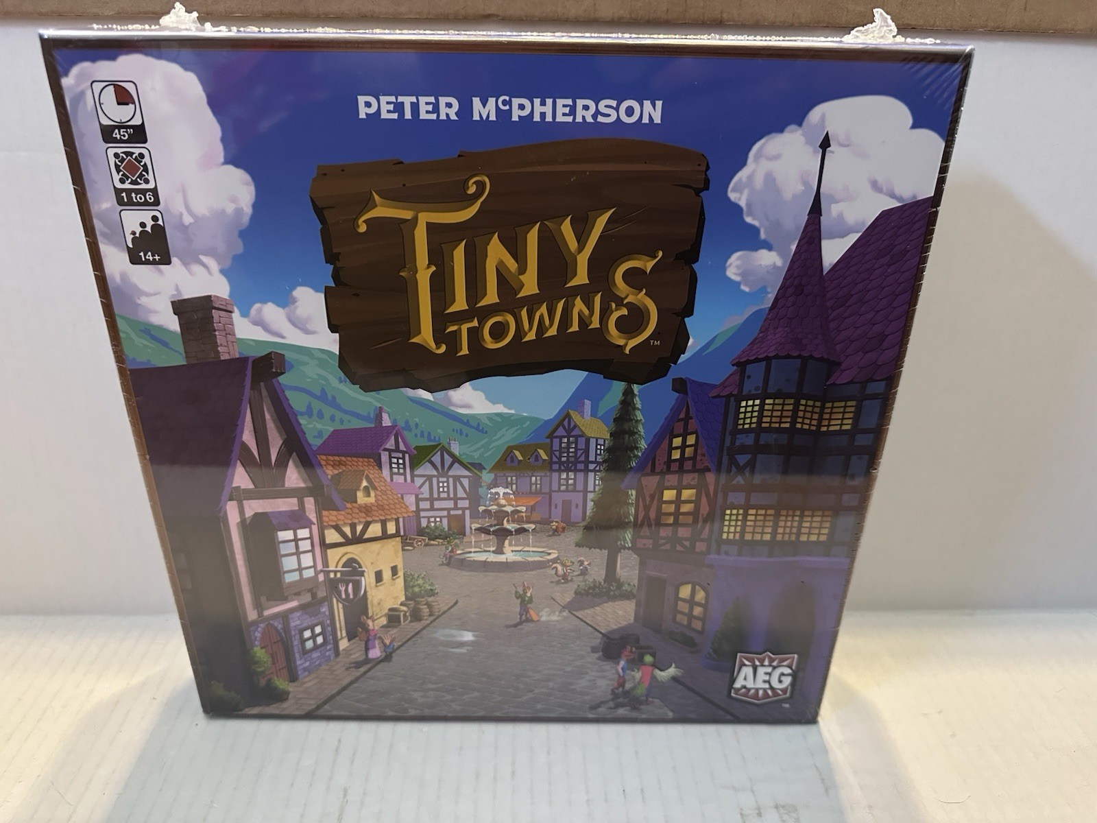 Tiny Towns Board Game NEW Sealed in shrink wrap by AEG Peter Mcpherson ages 14+