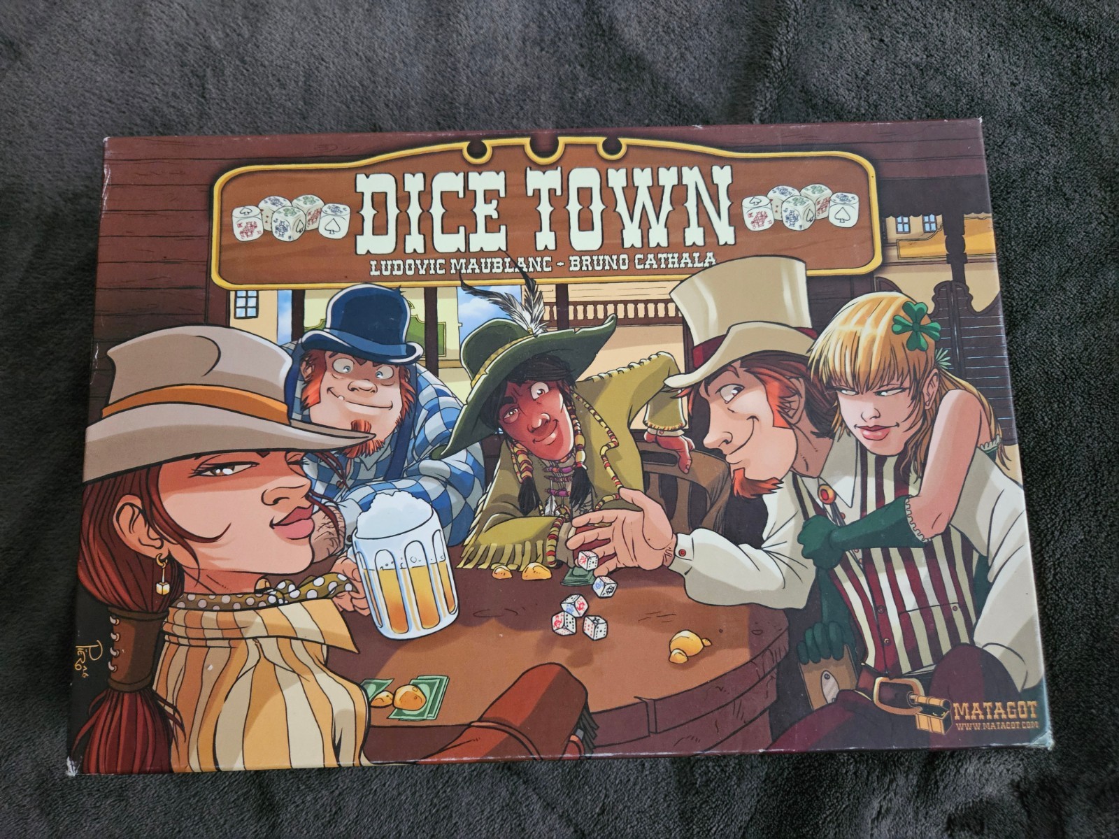 Dice Town Board Game Matagot Complete – Poker Dice Western Strategy Game