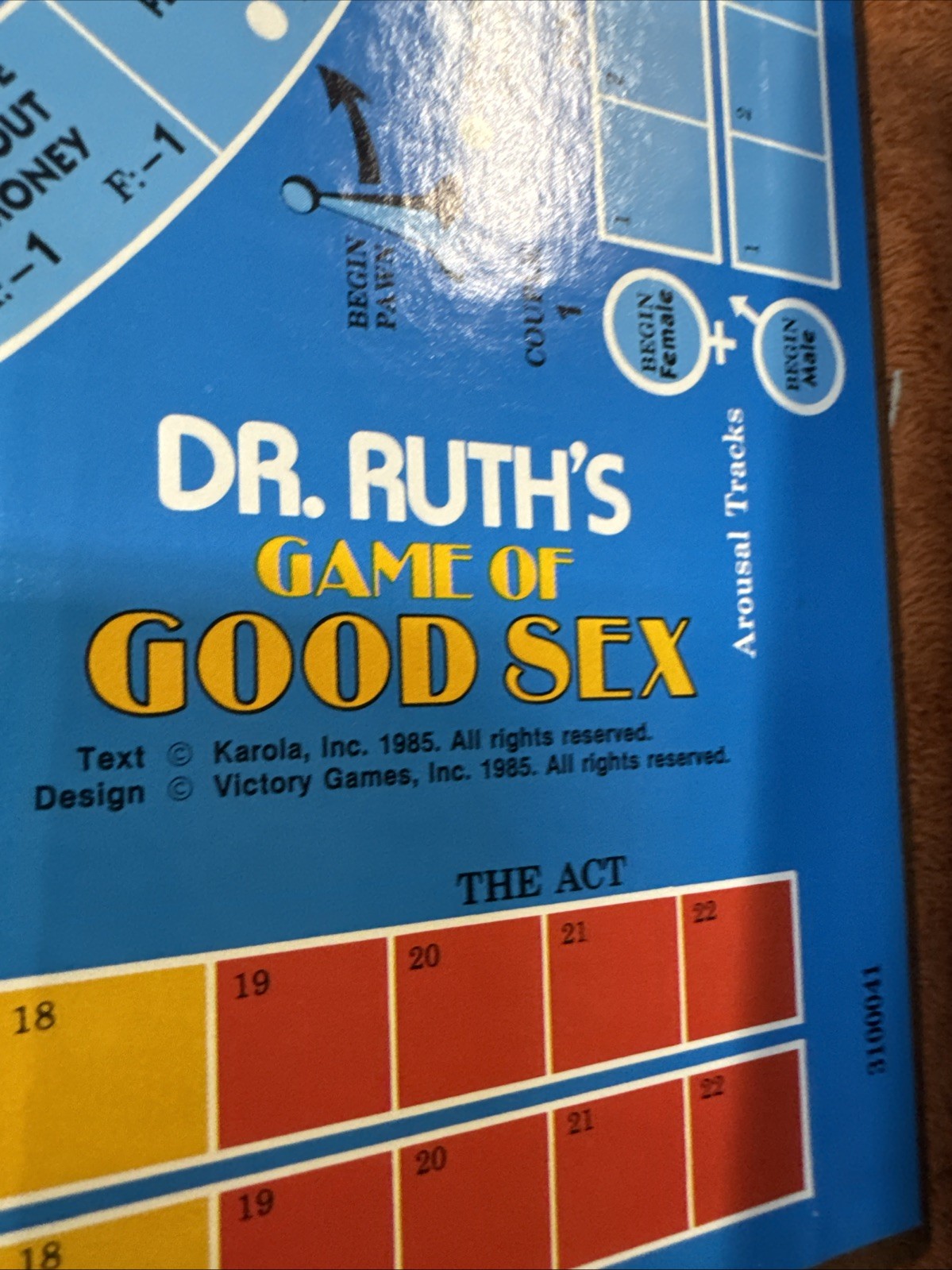 Dr Ruth’s Game Of Good Sex 1985 Vintage For 1-2 Couples Great Condition Complete