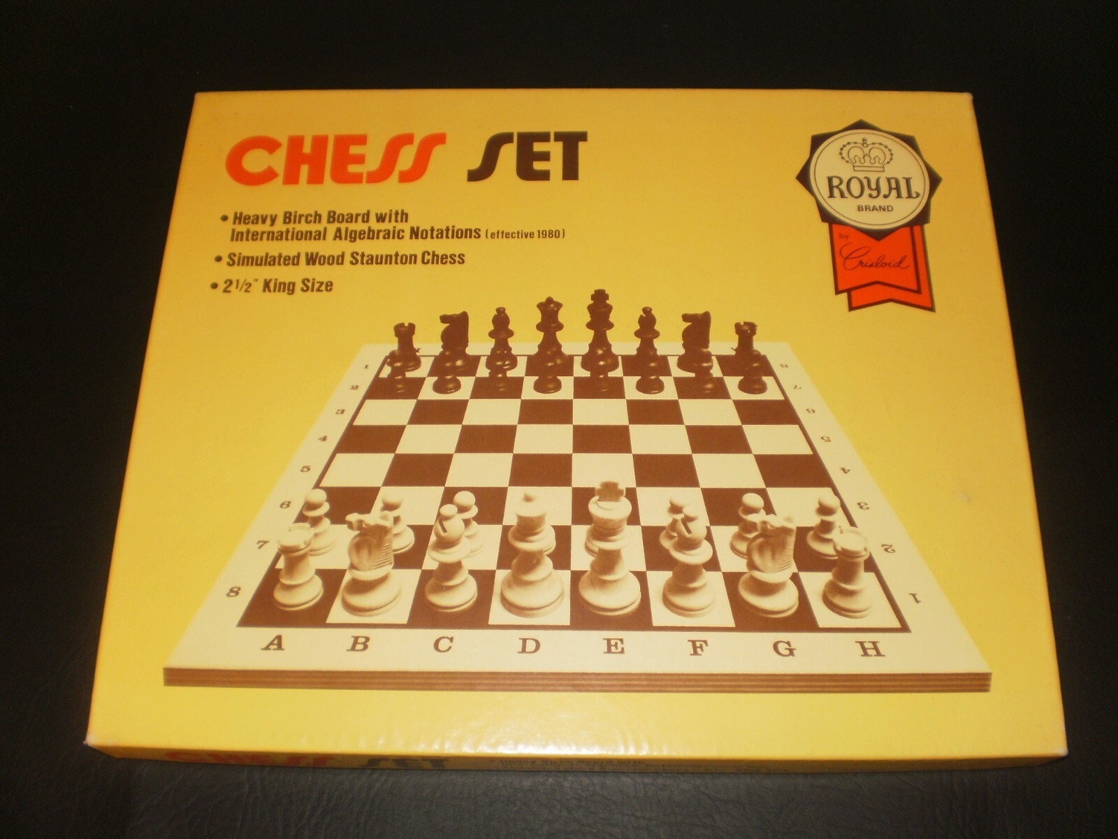 CHESS SET CRISLOID PLASTIC 1950’S-60’S NICE CHESS SET
