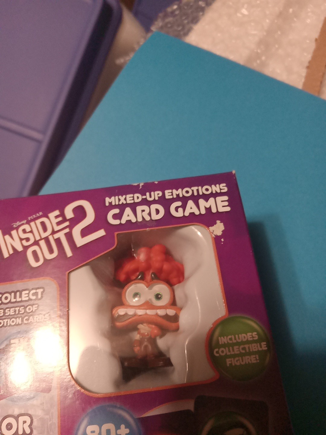 Disney Pixar Inside Out 2 Mixed-Up Emotions Card Game W/ Collectible Figure NEW