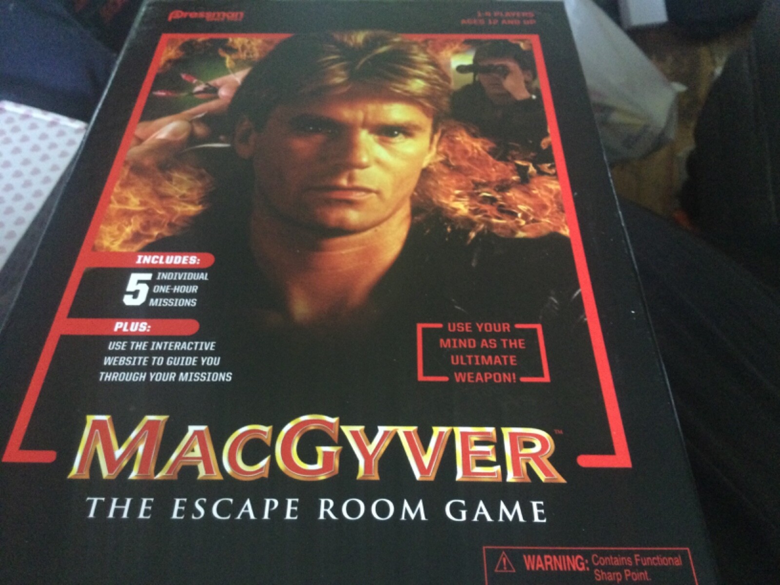 Macgyver The Escape Room Game 1-4 Players Ages 12 And Up New Free Shipping