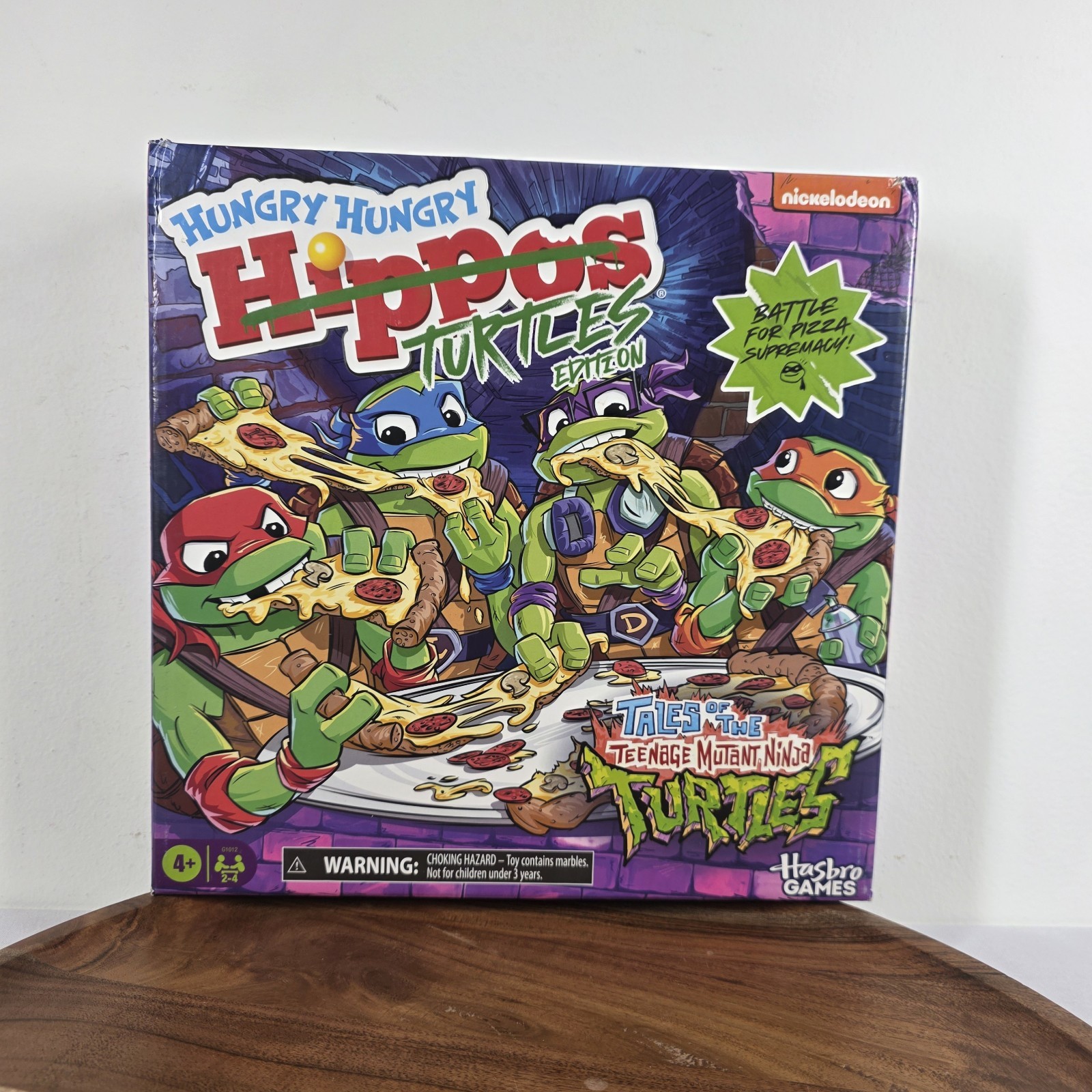 Hungry Hungry Hippos Turtles Edition TMNT Hasbro Game 100% Complete In Box