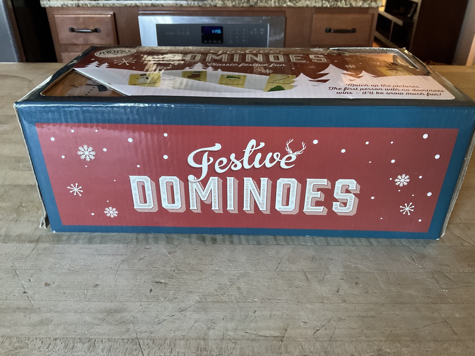 New Sealed Festive Holiday Christmas Dominoes Game From Professor Puzzle Age 3+