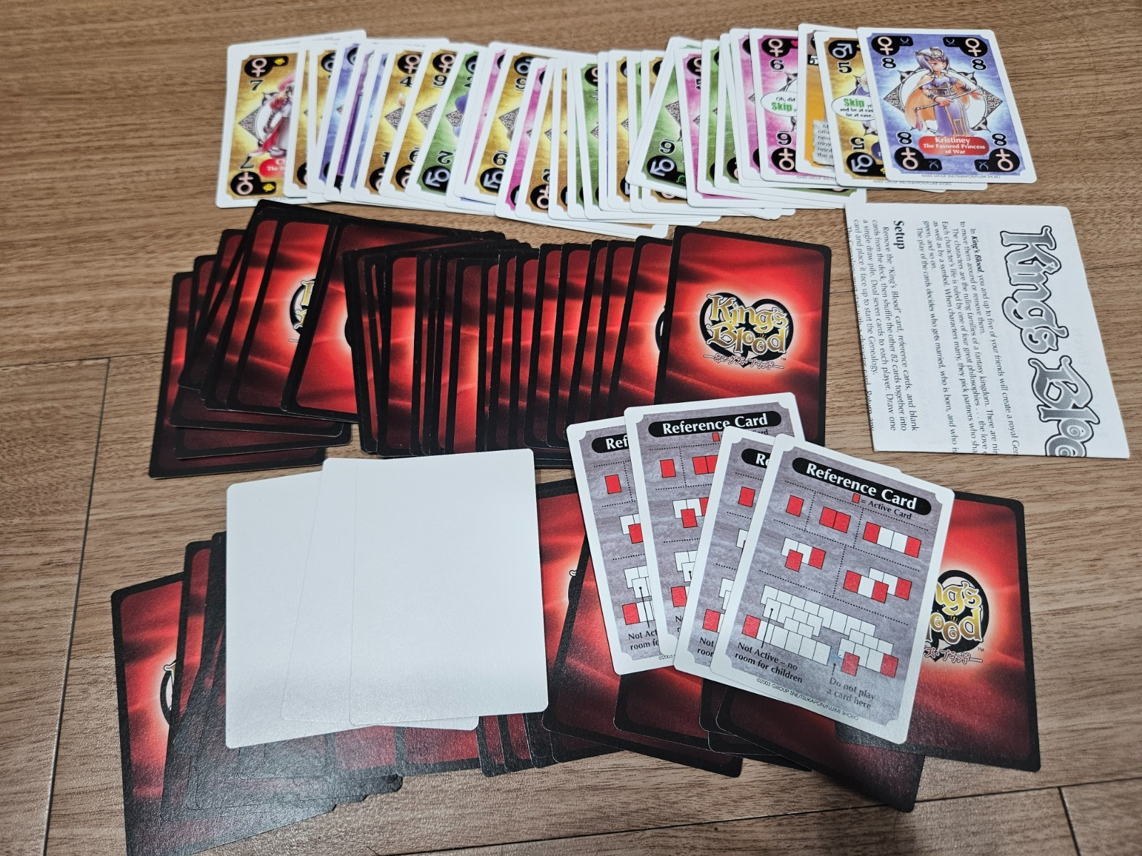 SJG King’s Blood Card Game Rare, 100% Complete