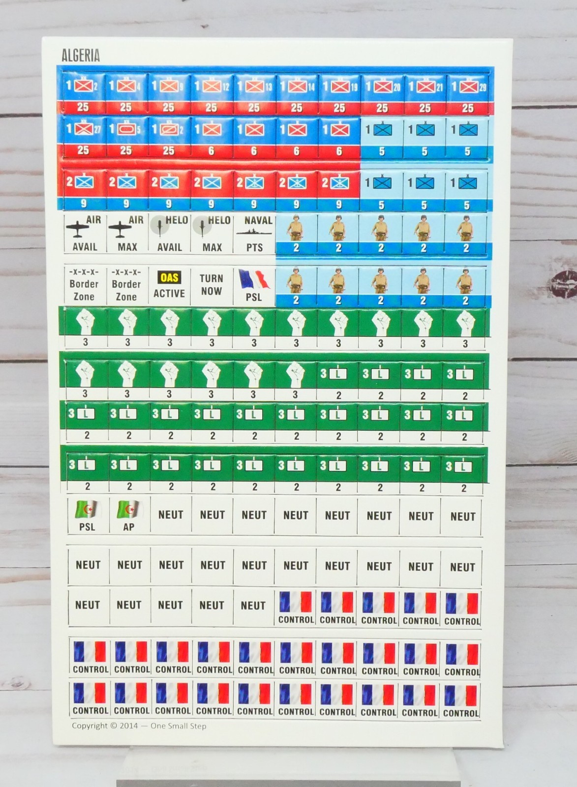 OSS One Small Step Games, Folio Series 9, Algeria 1954-1962, Unpunched