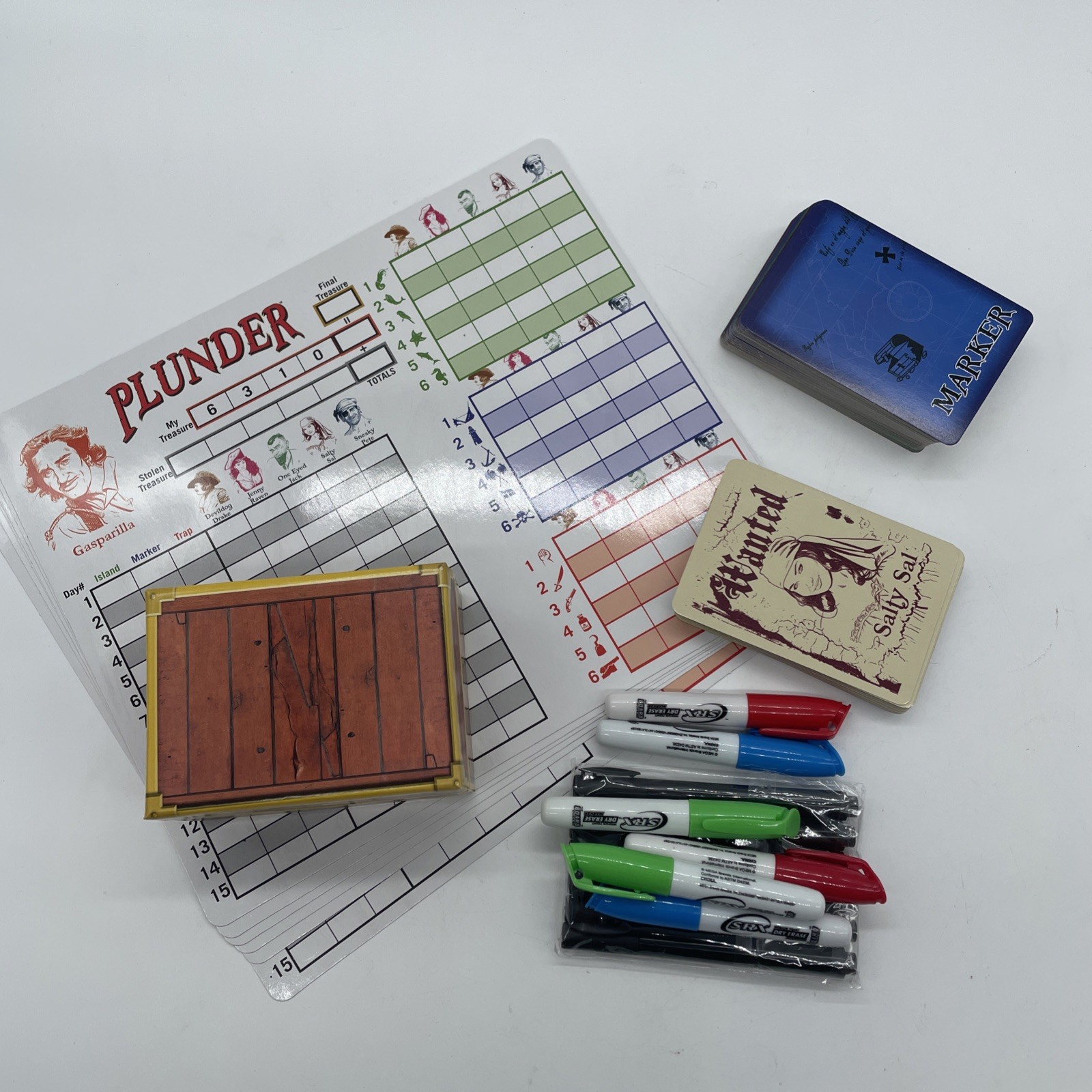 Plunder By R & R Games The Pirate Treasure Hunt Board Game Complete