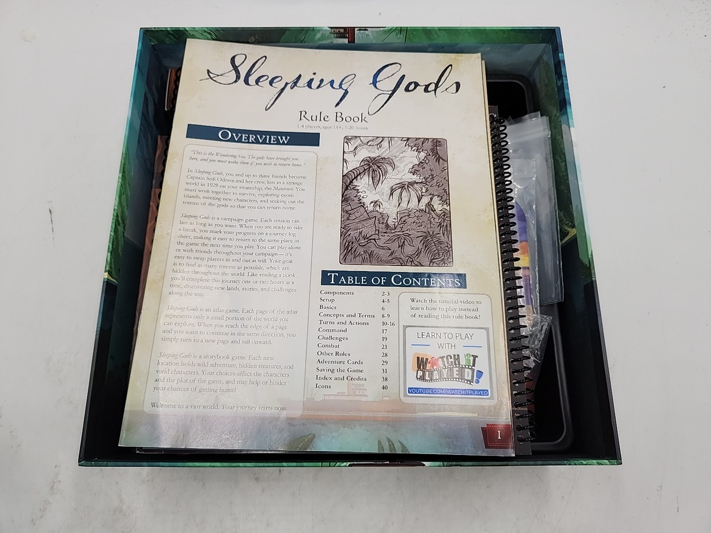 NEW Red Raven Board Games Sleeping Gods VG+/NM
