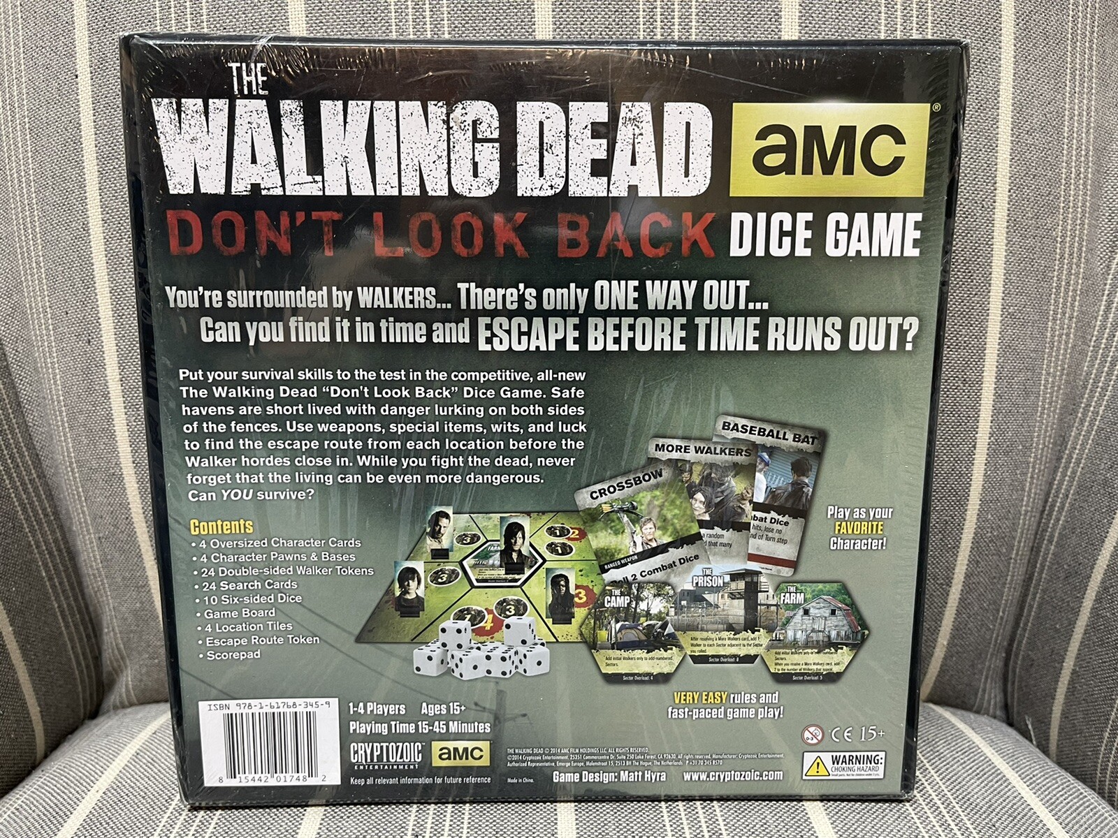AMC The Walking Dead Don’t Look Back Zombie Horror Board Game NEW SEALED