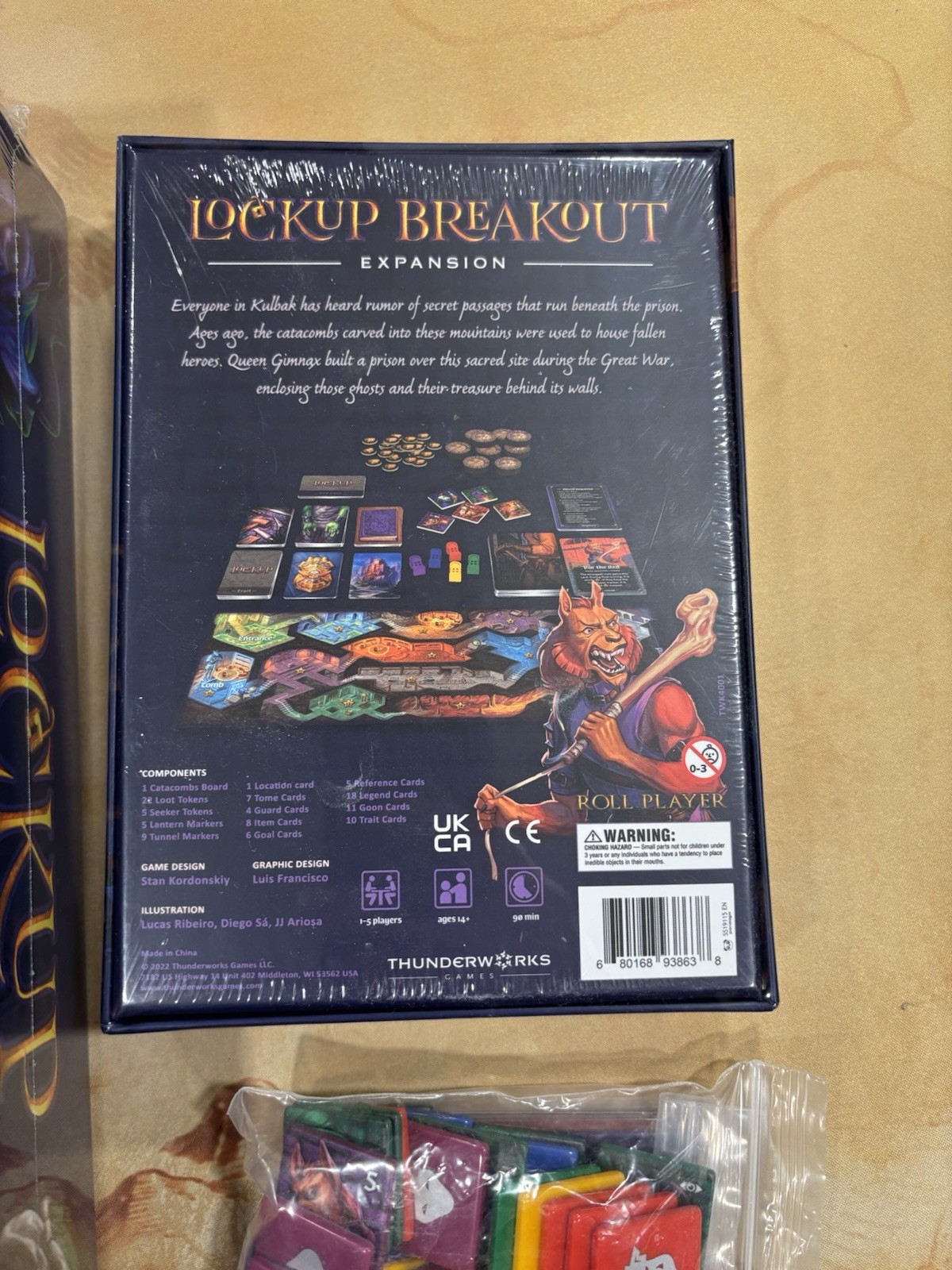 Lockup: A Roll Player Tale Board Game + Breakout Expansion + Acrylic Tiles *NIS*