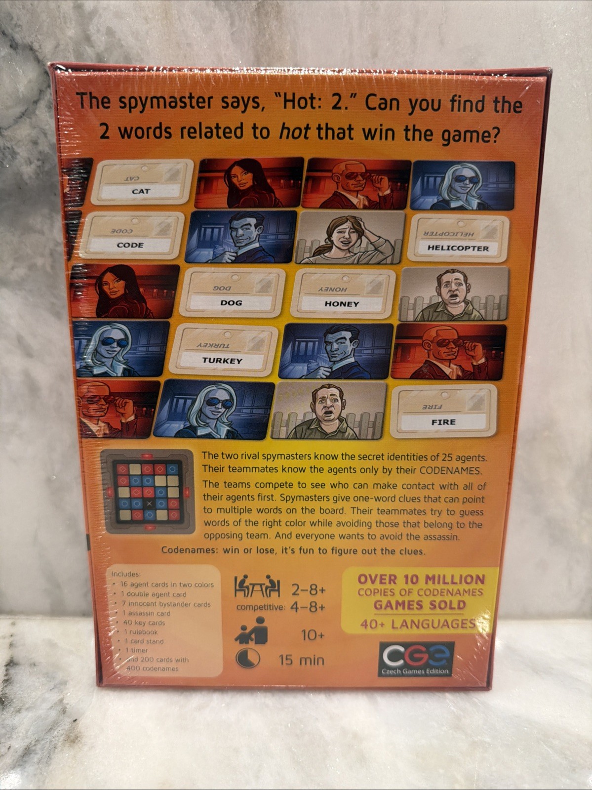 Codenames Top Secret Word Card Game Czech Games Edition NEW