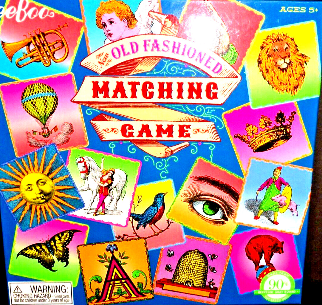 eeboo Matching Game NEW! Old Fashion Age 5 + Toy Award Best, 1-4 Players