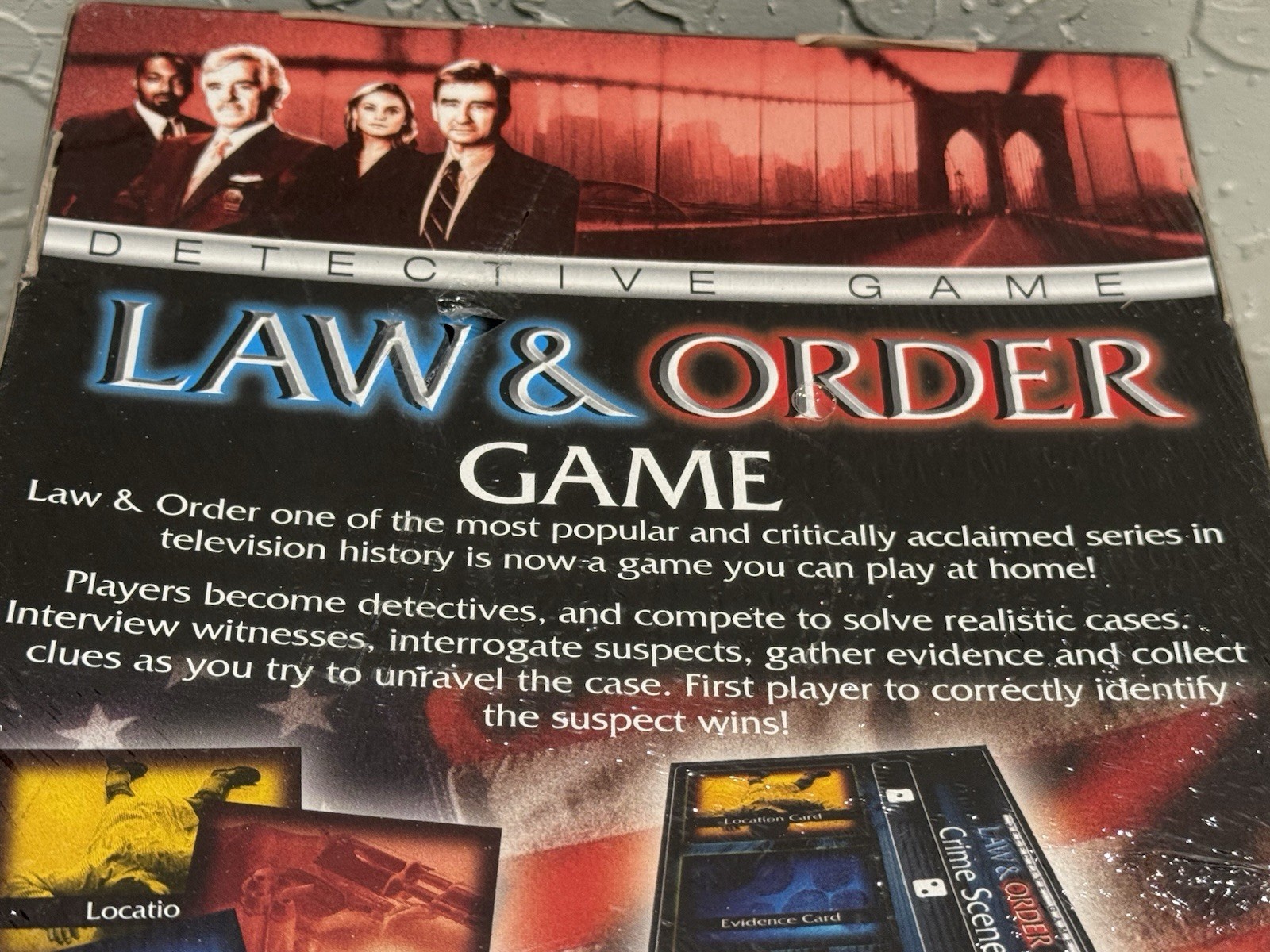 Law & Order Detective Game Cardinal Games 2-4 players ages 13+ TV Show
