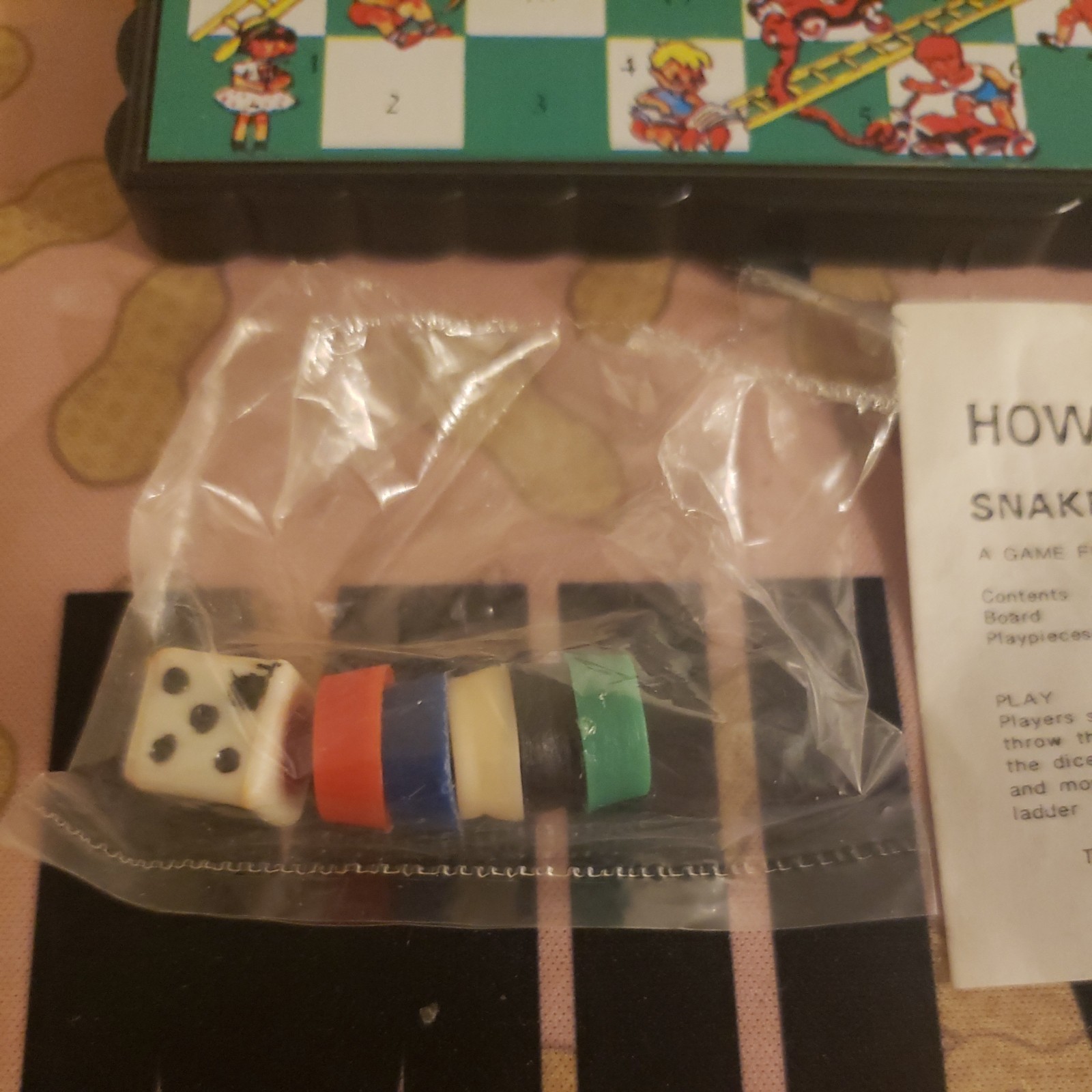 Pocket Mini Magnetic Travel Game Travel Snakes & Ladders Pocket Game Vintage Box