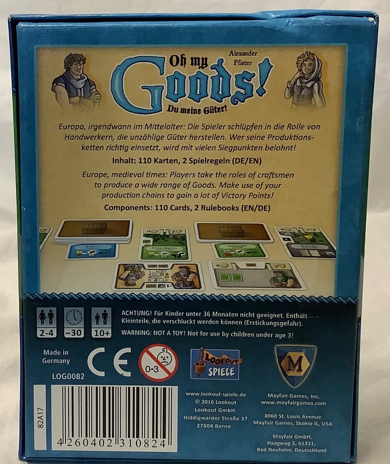 Oh My Goods! Card Game Lookout Spiele Du Meine Guter Factory Sealed
